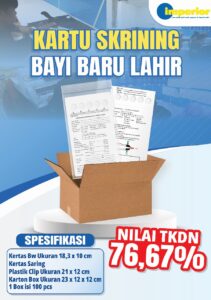 Gambar Kartu Skrining Bayi Baru Lahir produksi Imperior Digital Indonesia